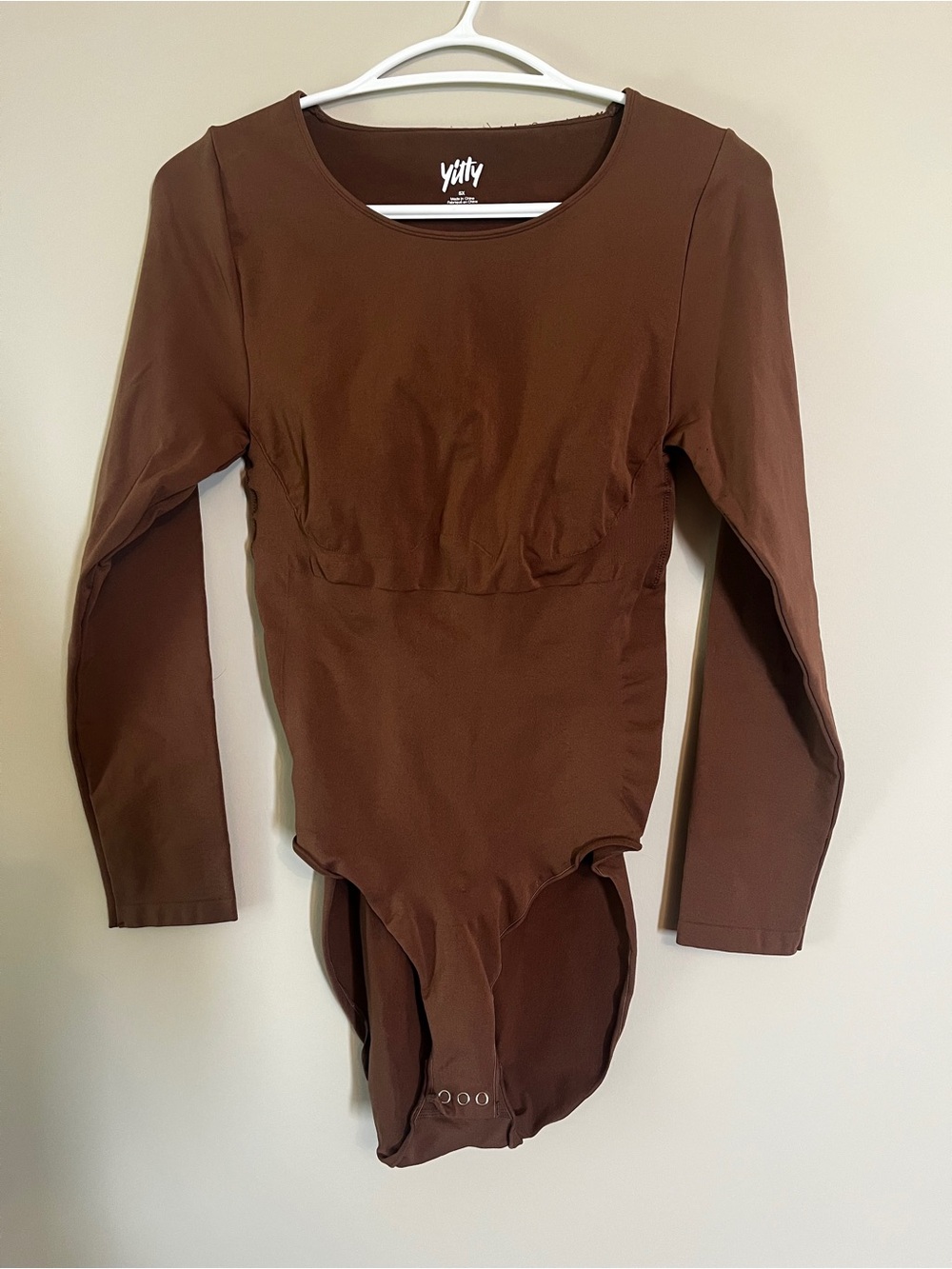 YITTY Brown Long Sleeve Bodysuit